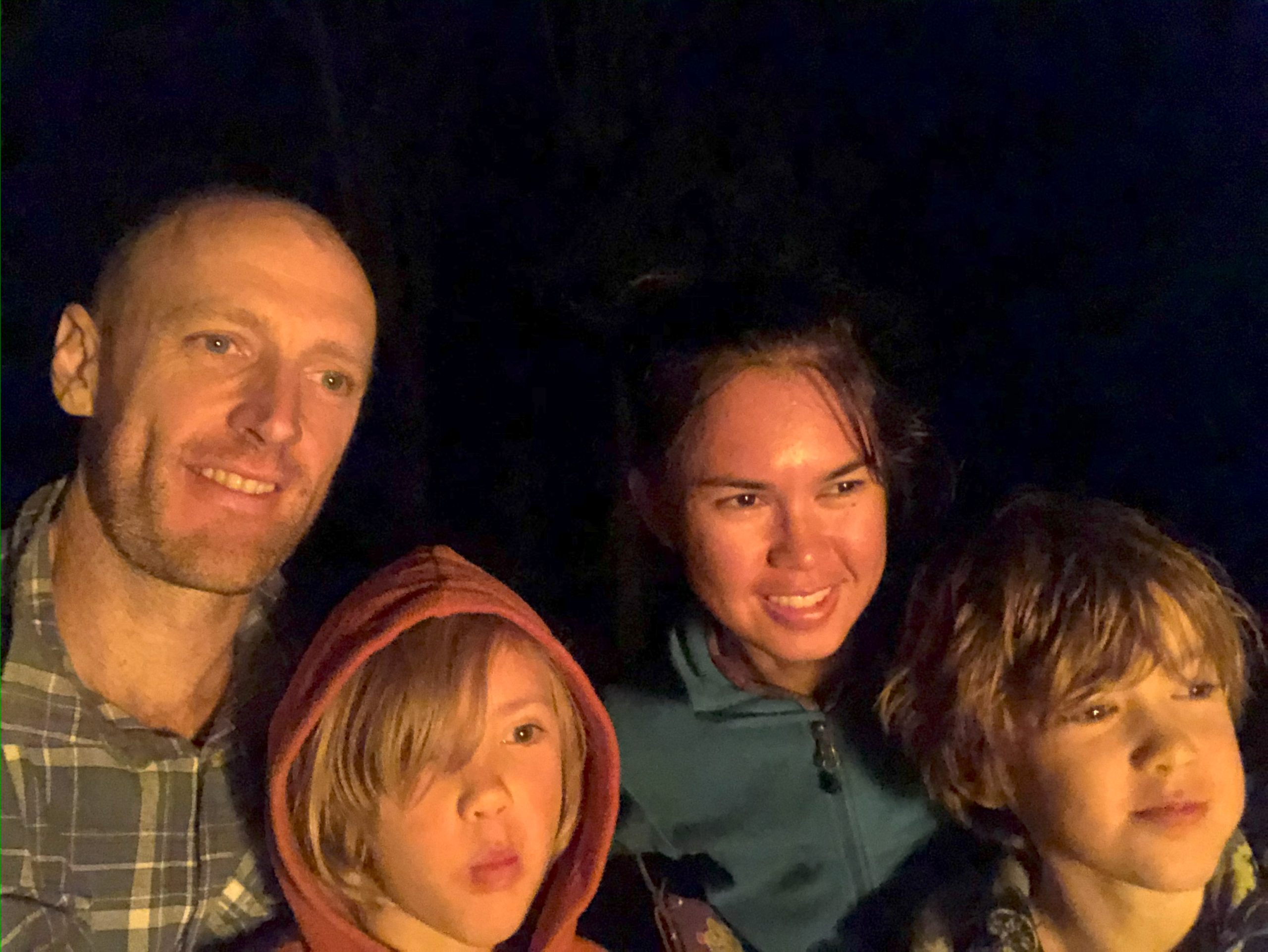 Watson Family next to fire 2021